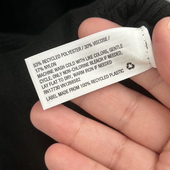 NWT A New Day Women’s Ribbed Knit V-Neck Casual Tank Top Black Plus Size 1X - Picture 12 of 16